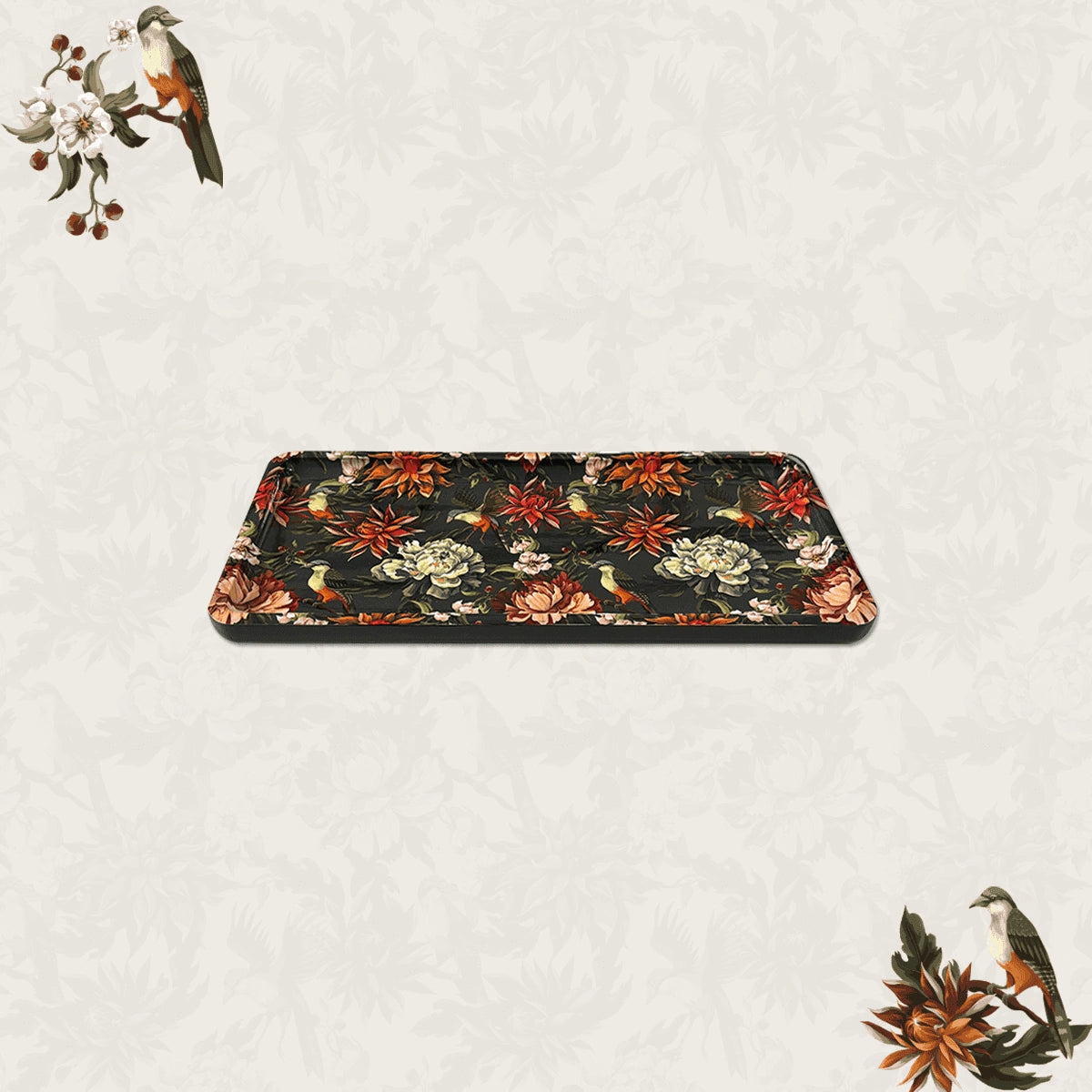 Autumn Flowers Serving Platters